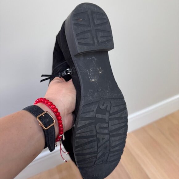 Stuart Weitzman 'Hilo' Thigh High Boot Black Suede - Picture 4 of 4